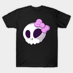 Cute Girl Skull with Bow T-Shirt